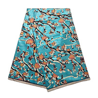 Tela Africana Batik Twill con Estampado de Cera Dorada Ankara, Textiles de Nigeria, 6 Yardas para Camisas, Bolsos y Ropa de Niños