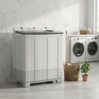 2026 Best Seller 12KG Semi-Automatic Electric All-In-One Washer/Dryer Twin Tub Double Cylinder High Efficiency Grade 3 Energy