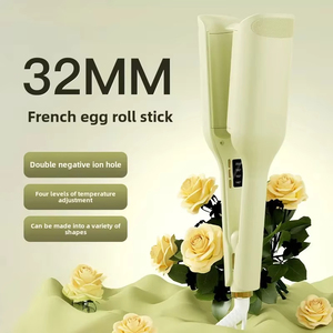 4 Temperature Adjustable 32MM Hair Curler Curling <b>Tool</b> Egg <b>Roll</b> Lasting Styling Fast Heating Deep Wave Electric Curling Iron - Product Image 2