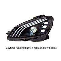 Pour Mercedes-Benz Classe C W204, ensemble de phares améliorés, style Maybach, projecteurs LED, feux de jour, 12V