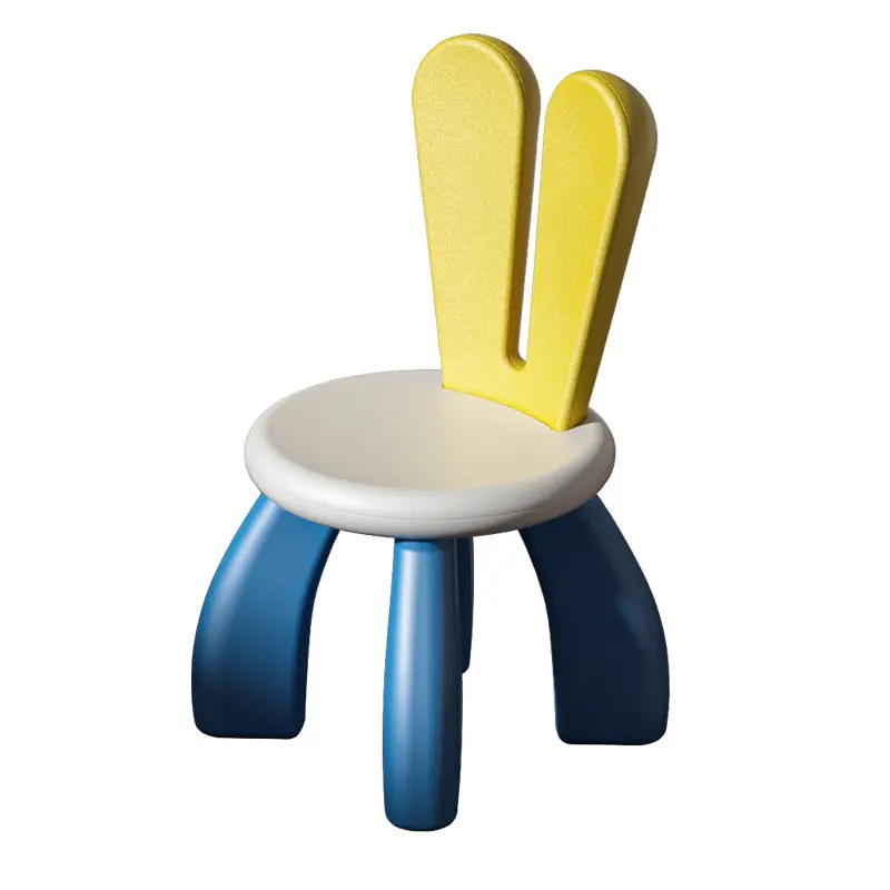 Modern best-selling creative children's bunny ears kids' chair feeding environmental plastic baby chair