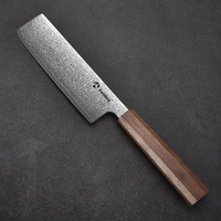 Couteau de cuisine 2 en 1 ZDP189 acier damas manche en bois personnalisé 66 Hrc couteaux de chef de cuisine tranchants