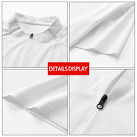 T-shirts en gros tendance, 88,8 % nylon 11,2 % élasthanne, en tissu tricoté 150 g, coupe ample, couleur unie, décontracté, respirant, ODM