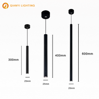 Lampes suspendues minimalistes en aluminium à tubes LED pour salon, restaurant, hôtel, station balnéaire, décor moderne de luxe Lampes suspendues à LED