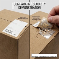 Étiquettes RFID UHF inviolables pour cartons 60x25mm – Antenne destructible fragile en rouleau pour la logistique antivol et la scellage des boîtes
