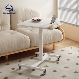 Station de travail mobile multifonctionnelle avec système de levage à manivelle, <span class=keywords><strong>bureau</strong></span> large adapté à la chambre à coucher, au salon, au <span class=keywords><strong>bureau</strong></span>, au dortoir - Product Image 1