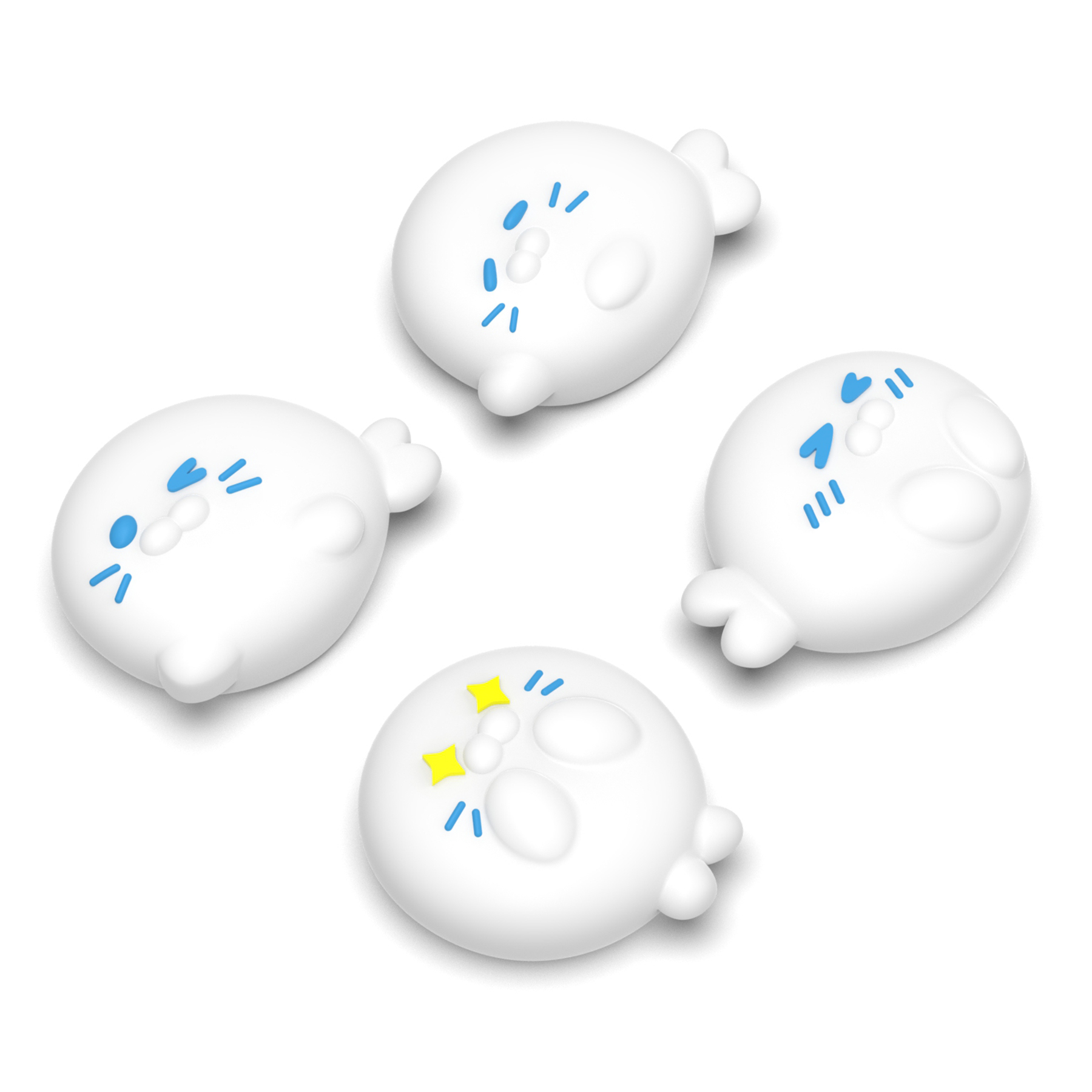 Tapas de joystick Mix Color Cutie Seal Squad WWYNTJ001