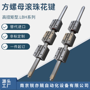 Tuerca cuadrada de esferas Rui Yijing S-GJH15 20 25 30 40 50LBH, componente de guía lineal de par medio, fabricado en España - Product Image 2