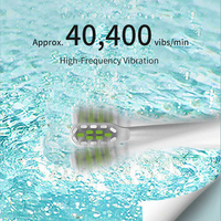 Brosse à dents électrique sonique rechargeable la plus vendue, longue autonomie, étanche IPX7, poils souples, brosse buccale pour voyage et extérieur