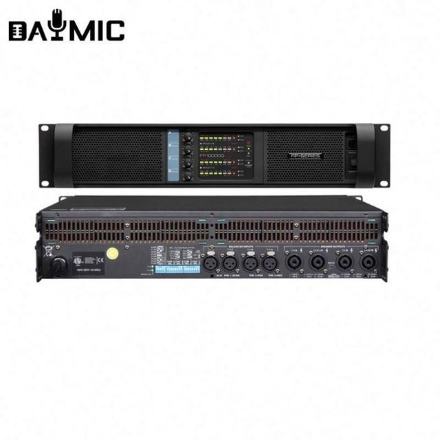 Professional 4 Channel Fp10000q FP 10000q 2500W*4 Power Amplifier 10000W for pa Subwoofer and Big Speaker