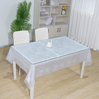 Nappe en plastique transparente RNPT, imperméable, anti-poussière, réutilisable, protection de table pour salle à manger, cuisine, table basse