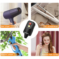 Prises électriques de sécurité Alci standard américaines, prise de protection contre les fuites Alci pour sèche-cheveux