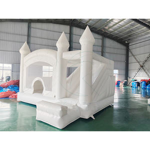 Castillo Inflable Blanco de PVC Resistente y de Alta Calidad con Tobogán y Piscina de Pelotas, Castillo Inflable Blanco para Bodas y Fiestas - Product Image 5