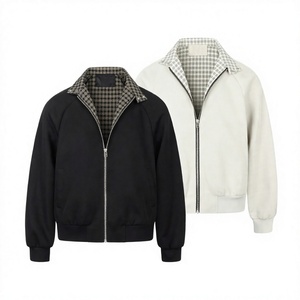 Custom Men's <b>Vintage</b> Flight <b>Jacket</b> Double Sided Zip Up <b>Bomber</b> <b>Jacket</b> Casual Short <b>Jacket</b> - Product Image 3