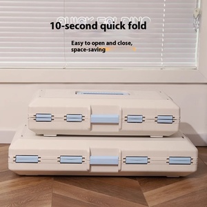 <span class=keywords><strong>Alice</strong></span> hava kutusu katı desen plastik Pet araba kafesi küçük ve orta köpekler ve kediler için düğme kapatma ile kolay katlama - Product Image 3