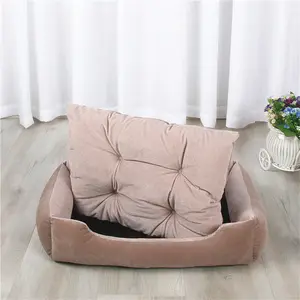 90*67cm XXL Private Label Padding Removable Vet Bedding Cozy Princess Heavy Duty Premium Delux Dog Beds for Very Large Dog