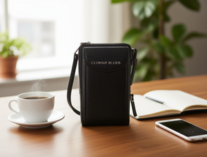 Borsa a tracolla per telefono in pelle PU con cinturino per donna - Product Image 2