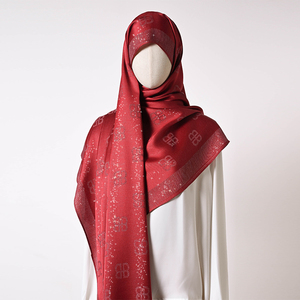 2026 Frühling und Sommer Neuer Seidenimitat-Schal Langer Schal Damenmode Einfarbiger Sonnenschutzschal Großhandel Außenhandel - Product Image 1