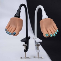 Support de bureau en silicone souple de haute qualité pour pédicure, outils de pratique, manucure, ongles, articulation flexible, vente en gros d'usine