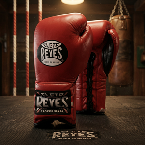 Guantes de Boxeo Cleto Reys de Cuero Vacuno - Características Profesionales de Absorción de Humedad y Transpirabilidad, Cierre Personalizable, Colores a Elección - Product Image 3