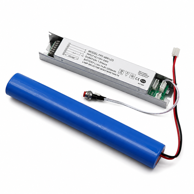 Rechargeable LED Emergency Conversion Kit with Battery for 1-40W LED Lamps 3 Hours