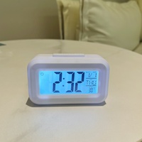 Mini Elektronischer Wecker Countdown-Timer Leuchtende Digitalanzeige Thermometer Kalender Modernes Design Schreibtisch/Tragbar für