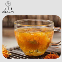 Teh Bunga Marigold Alami, Herbal Kering, Bunga Calendula, Kemasan Kotak/Kantong, Teh Sehat Beraroma, Grade A Bersertifikat