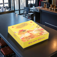 Boîtes à pizza carrées en carton ondulé, matériaux recyclés, personnalisables, fabrication directe d'usine, taille sur mesure, embossage UV, flexo