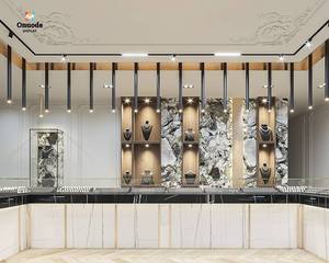Bespoke Luxury Jewelry Display Cabinets | Custom <b>LED</b> Showcases for High-End Boutique Store Design Jewelry Store Interior Design - Product Image 4