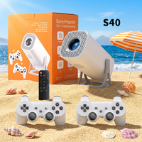 Projecteur Home Cinéma Indispensable G4 Android 14 LCD Mini Portable 150 ANSI 720P WiFi6 BT5.0 40-120 Pouces avec Manette de Jeu