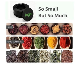 Broyeur à tabac en silicone mini, simple et écologique, manuel, portable, pour épices et herbes sèches, avec couvercle personnalisable et boîte de rangement ICAN-9966 - Product Image 3