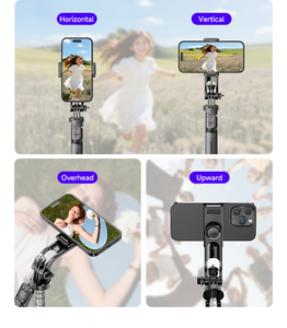 Trípode Estable F05, Palo Selfie con Disparo Equilibrado y Estable, 360 ° Teléfono Celular con Disparo Panorámico para Grabación de Video - Product Image 3