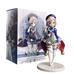 7.09 pollici 18cm <span class=keywords><strong>Genshin</strong></span> impatto con scatola di colore Mihoyo Qiqi ornamento modello giocattolo gioco legato <span class=keywords><strong>Genshin</strong></span> impatto Anime Action Figure - Product Image 1