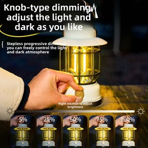 Lanterne solaire de <span class=keywords><strong>camping</strong></span> au design vintage, autonomie ultra-longue, rechargeable, pour créer une ambiance de <span class=keywords><strong>camping</strong></span>, lumière suspendable pour tente - Product Image 3