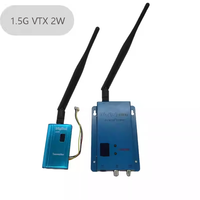 Transmisor y Receptor de Video de Largo Alcance de 1.5GHz 1500mW 1.5W, 3000m, Mini Cámara CCTV Inalámbrica de 1.5g, para Drones de Carreras FPV, Metálico