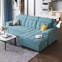 Moderno hogar sala de estar muebles Simple esquina futón plegable sofá cama 967