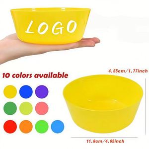 Bol à soupe coloré réutilisable en PP de qualité alimentaire avec LOGO personnalisé pour adultes, tout-petits et bébés – Idéal pour salades et desserts – Compatible micro-ondes et lave-vaisselle - Product Image 2