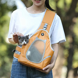 Reflective Pet <strong>Carrier</strong> <strong>Sling</strong> -Breathable Foldable Shoulder Chest Bag for <strong>Puppy</strong> Kitten Small Dogs Cats, Outdoor Walking - Product Image 2