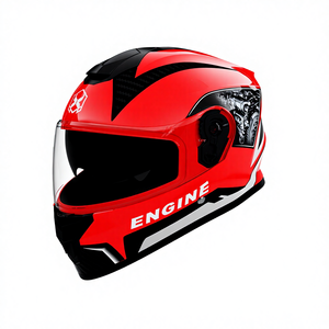 プラスチック製乗馬ヘルメットABSパーソナライズフルフェイスオートバイヘルメットドイツスタイル - Product Image 1