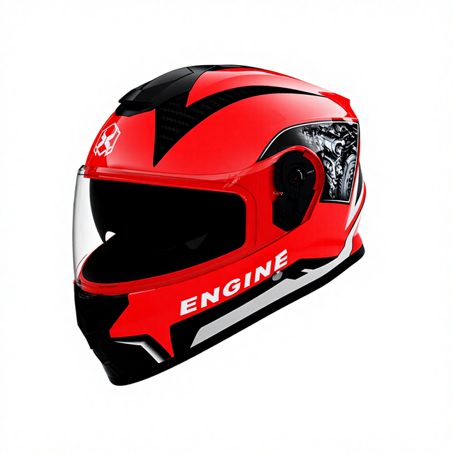 Wholesale ABS Personalized Full Face Motorcycle Helmet German Style Plastic Riding Helmet