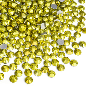 Blinginbox, diamantes de imitación de calidad superior, cristal de mina, plata, oro, redondo, Strass, parte posterior plana, diamantes de imitación de resina para vestido - Product Image 2