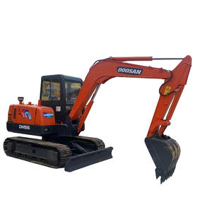 Excavadora de cadenas DOOSAN DH55 en venta, motor diésel, buen estado, 5.25 toneladas, 1200 horas de trabajo, precio bajo, excavadora usada en venta - Product Image 1