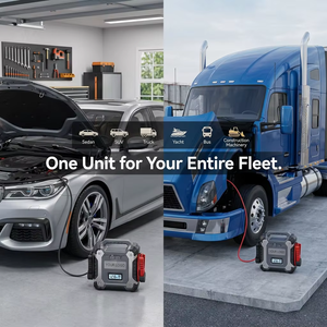 Démarreur de Voiture Personnalisé 12V 24V 8000A Courant de Pointe pour Moteurs Essence 14.0L et Diesel, Camions Lourds, Booster de Batterie LiFePO4 - Product Image 2