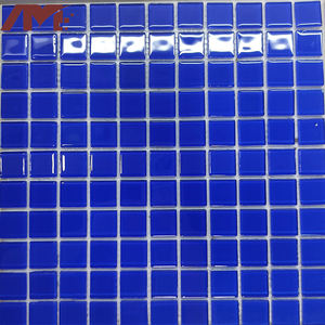 China fábrica precio al por mayor cristal azul esmaltado <span class=keywords><strong>piscina</strong></span> azulejo mosaico de vidrio - Product Image 4