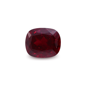 Cadermay Jewelry Cultivated Ruby Loose Stone 9mm Rectangular Dark Red Gemstone for Beading Supplies - Product Image 3