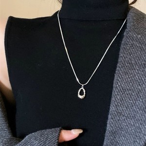 Titanium Steel Teardrop Minimalist Necklace For Women Elegant Clavicle Chain Versatile Jewelry Gift - Product Image 4