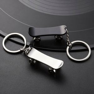 Scooter Customizable logo Laser <b>Engraving</b> DIY Custom Content Creative Small Gift Blank Metal Skateboard Keychain - Product Image 2