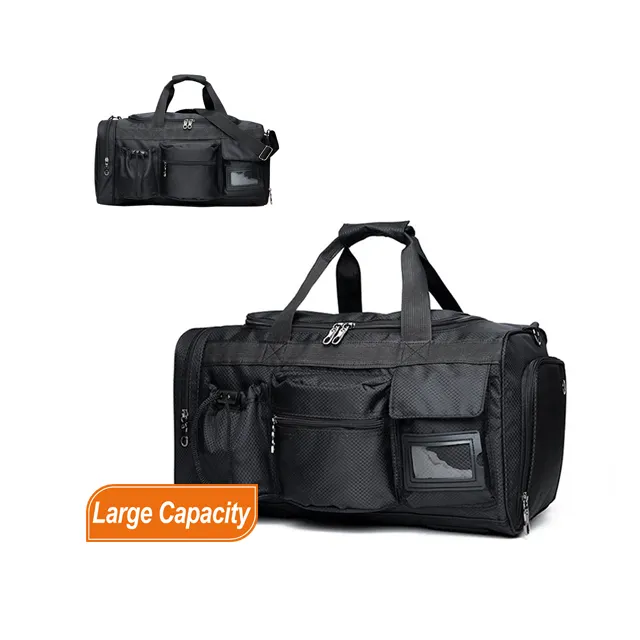 Bolsa de viagem fitness personalizada de alta qualidade à prova d'água para homens, mochila esportiva com bolsos para sapatos e viagem