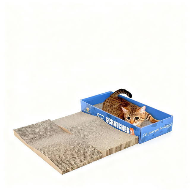 Large Corrugated Cardboard Cat Scratcher Pad Refill for Replacement Eco-friendly