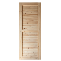 Light Commercial Solid Fir Solid Wood Interior Door Stable Anti Deformation Fir Timber Door